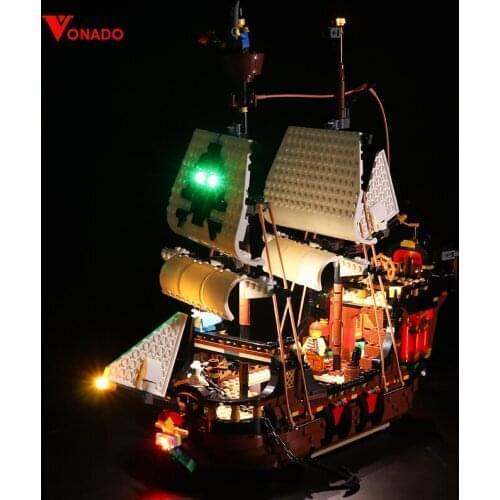 Led Light Kit For CREATOR Pirate Ship Toys Lighting Set Compatible 31109 (NOT Include Model)
