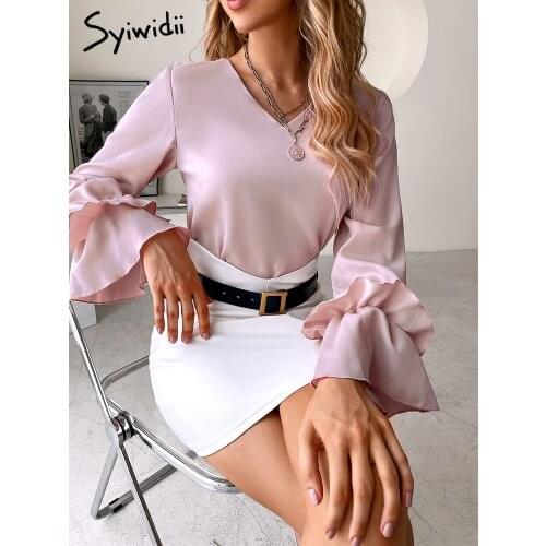 Черные блузки Syiwidii China At AliExpress