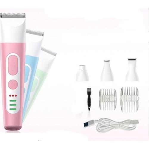 4 in 1 pet Hair Trimmer rechargeable Hair Clipper hair cutter 10W pet trimmer low noise dog hair trimmer cat nail grinding
