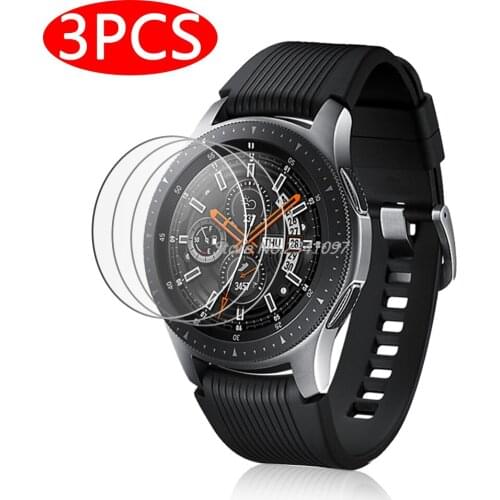 3pcs 9H Tempered Glass on For Samsung Galaxy Watch 42mm 46mm Screen Protector Thin HD Protective Film 42 46 Mm Smart Accessories