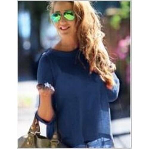 Women O-neck Sexy Backless Perspective Shirts Summer Long Sleeve Ladies Tops Chiffon Shirts Solid Elegant Top Casual Blouses