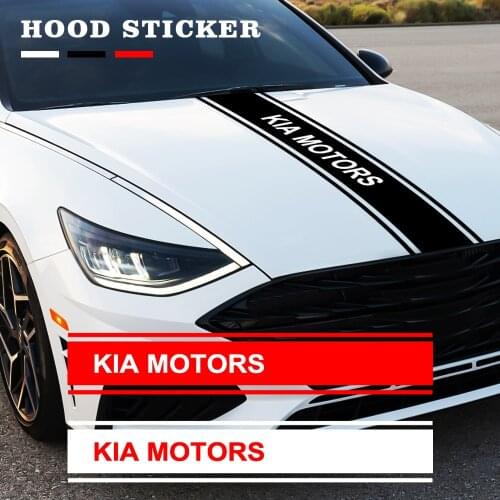 1Pcs Car Hood Sticker Fashion Decorative Decal Scratchproof Vinyl Sticker Car Styling For KIA K2 K3 K4 K5 Sorento Sportage Opti