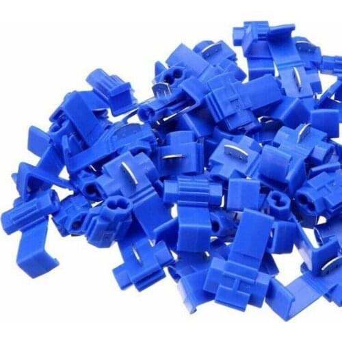 100Pcs Ant Clip Terminals T-Tap Electrical Quick Splice Attachment Accessories Insulated Terminal Connectors