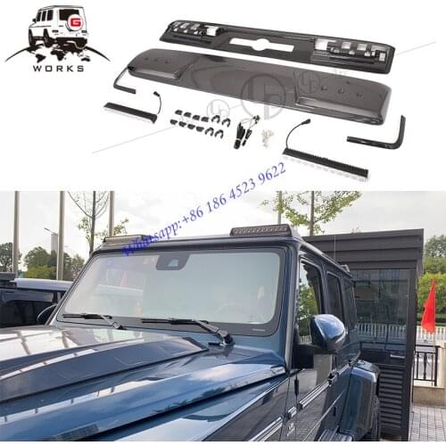 W464 b800 front spoiler wing for 2019y w463a dry carbon roof spoiler g500 g63 g550 g350 roof wing