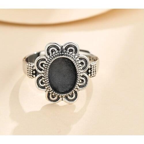 7*9mm 925 STERLING SILVER women Semi Mount Bases Blanks base blank Pad ring Setting wedding jewelry findings diy A5931