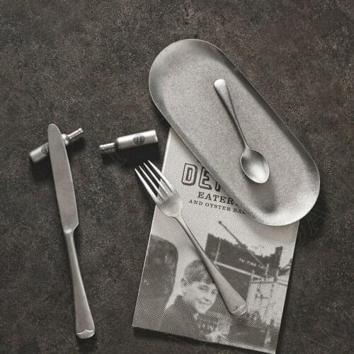 American Stainless Steel Storage Tray Matte Silver Dining Table Tableware Organizer Afternoon Tea Cake Trays Home Decoration