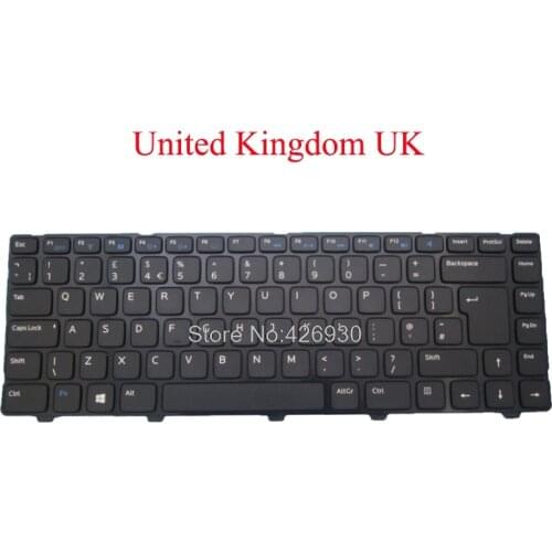UK Keyboard For DELL For Inspiron 3421 3437 M431R 5435 14R 5421 5437 V2421 3440 0K75CY K75CY 90.4WT07.S0U United Kingdom