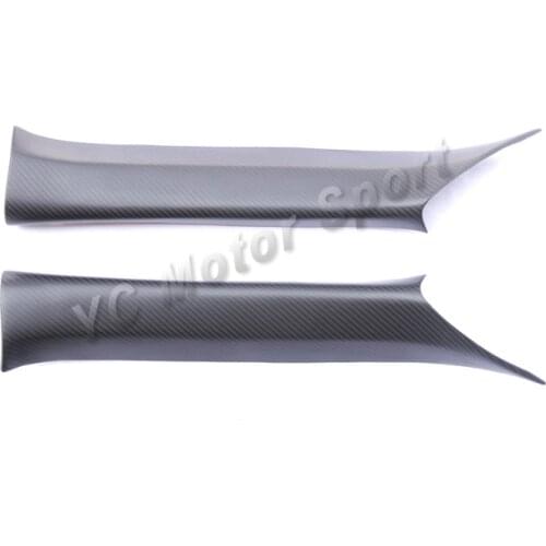 Car Accessories Dry Carbon Fiber Matte Finish Interior Trim Fit For 2012-2017 GT86 FT86 ZN6 FRS BRZ ZC6 A Pillar Cover