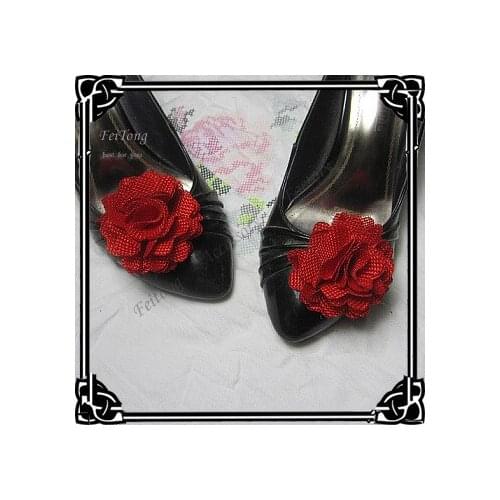 Free shipping!24pcs/lot shoe clip flowers can removable shoe clip 20 colors for your choice