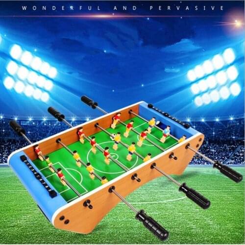 Wooden Table Top Football Game Toys for Adult Mini Air Hockey Durable Game Indoor Outdoor Table Top Game Set for Teens Adults