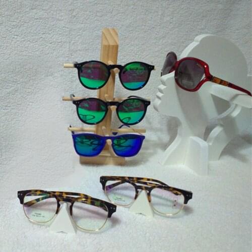 Wooden Eye Glasses Sunglasses Display Rack Stand Holder Organizer 3/4/5/6-Layer
