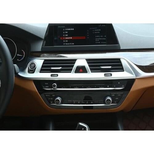 For BMW 5 Series G30 528li 530li 540li 2018 LHD Car Interior Central Console Air Vent Cover Frame Sticker Styling ABS