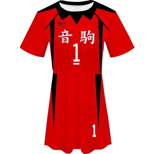 Haikyuu Nekoma High School NO.1 Kuroo Tetsuro Cosplay Costume Anime Dress Summer Volleyball Uniform Women Girls