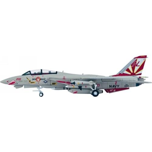 Diecast 1:200 U.S. Navy F14A Simulation Aircraft Carrier Fighter Aircraft Number NL 200 Alloy Model Collection Gift