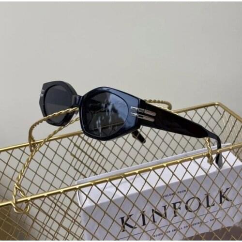 2021 Fashion Cute Sexy Ladies Cat Eye Sunglasses Women Vintage Retro oval Trendy Sun Glasses Black Frame Eyewear