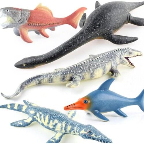 6 Kinds Soft Glue Dinosaur Animal Figure Collectible Toys Dinosaur Animal Cognition Action Figures Kids Plastic Cement Toys