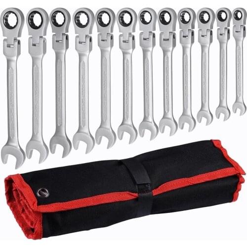 8-19 Ratchet Combination Wrench Set,Ratchet Wrenchs,Car Repair Tool,Universal Ratcheting Wrench,Car Repair Tool, Set Wrenche