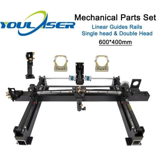 Mechanical Parts Set 600mm*400mm Single Head Laser Kits Spare Parts for DIY CO2 Laser 6040 CO2 Laser Engraving Cutting Machine