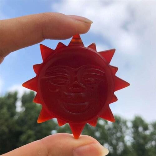 Natural Carnelian Sun Smiley Healing Pedre Pala Atsanato Home Gifts