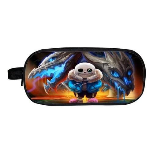 New Undertale Boys Girls Cartoon Pencil Case Bag School Pouches Children Student Pen Bag Kids Purse Wallet Gifts
