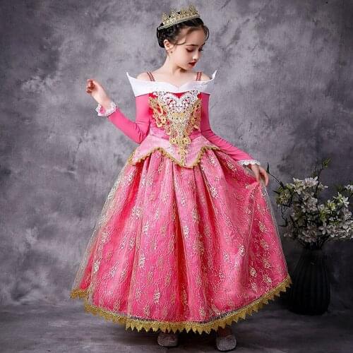 Ruifglasb Princess Sleeping Beauty dresses Fancy Aurora Dress Party Costume Cos Halloween Birthday Gift