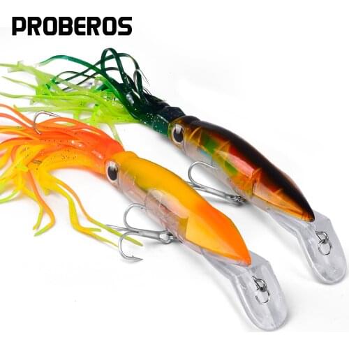 PROBEROS fishing tackle Sleeve-Fish Fishing lure 17.5cm/23cm fishing bait 20 Color Aluminum-finish or pearl-finish