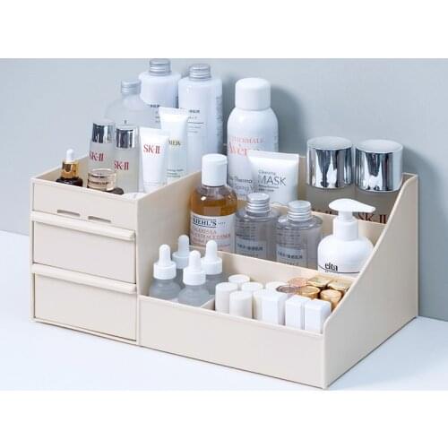 Selfree Makeup Organizer for Cosmetic Storage Box Home Organizer Desktop Jewelry Nail Polish Drawer Container Large Capacity