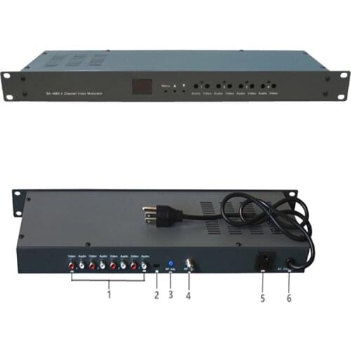 SK-4860 Agile Channel Modulator CATV modulato av to rf Modulator match set top box output RF signal for hotel/school/dormitory