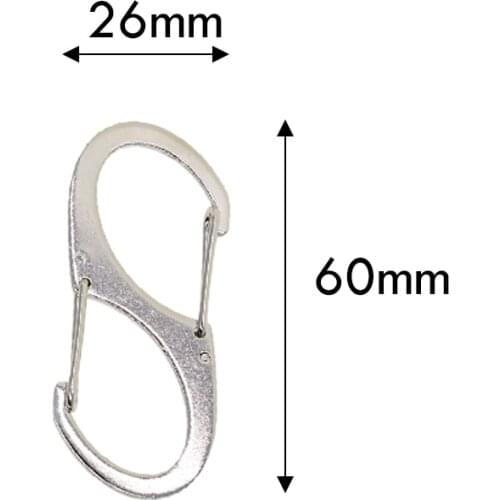 10 large Heavy duty super strong steel double spring snap hook quick release S biner carabiner outdoor camping diving FOB EDC