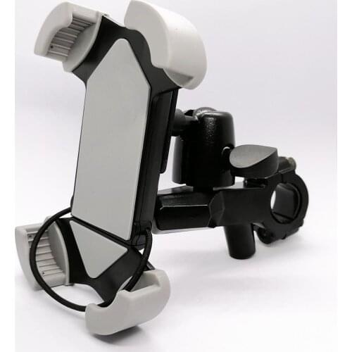 Universal Motorcycle Scooter Handlebar Mount Phone Holder Rail Mount for 4-5.5 inch Mobile Phones