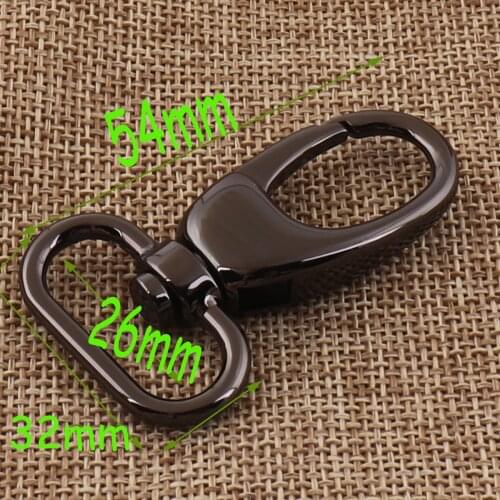 25 mm Lobster Swivel Clasps Gunmetal Hook Clasps Carabiner Snap hook Buckle for Bag Purse Strap Handbag 4 PCS