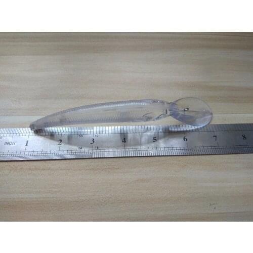 10pcs Unpainted Fishing Lure Body Big Bill Minnow Hardbaits Fishing Wobbler Aritificial baits 157mm 1/2 oz Blank lures ZBNI