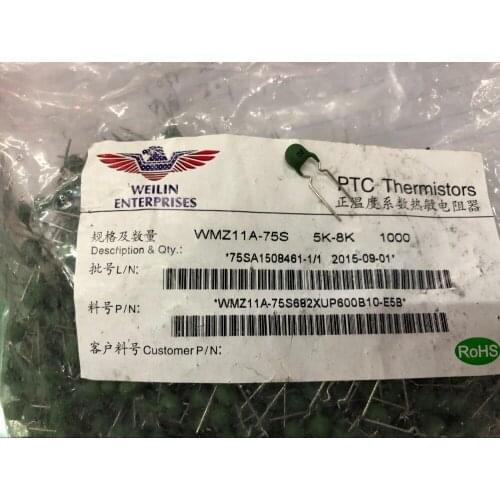 100% New and originalWMZ11A-75S PTC 5K-8K PTC thermistor positive temperature thermistor
