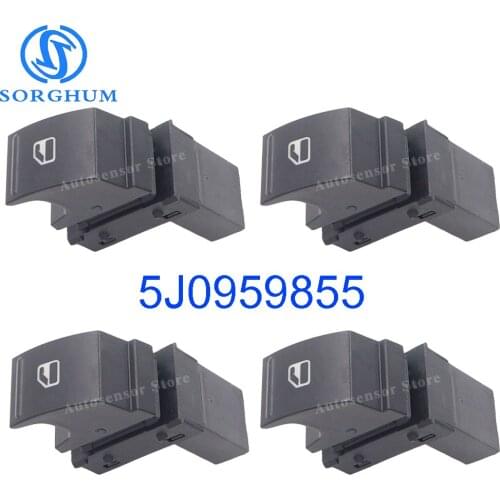 4pcs New 5J0959855 For Skoda Fabia Octavia Roomster Superb Power Window Switch Button