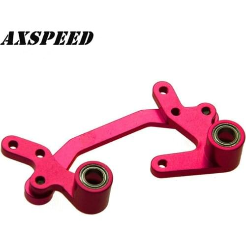 AXSPEED RC Car Steering System Kit CNC Metal Steering Knuckle Bearings for 1/10 Sakura D4 AWD RWD RC Sport Car Parts