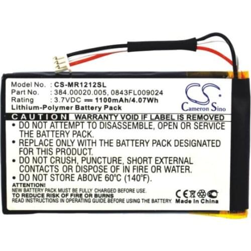 Cameron Sino 1100mAh battery for MAGELLAN RoadMate 1212 1217 1220 1230 0843FL009024 384.00020.005 5390-B001-0780
