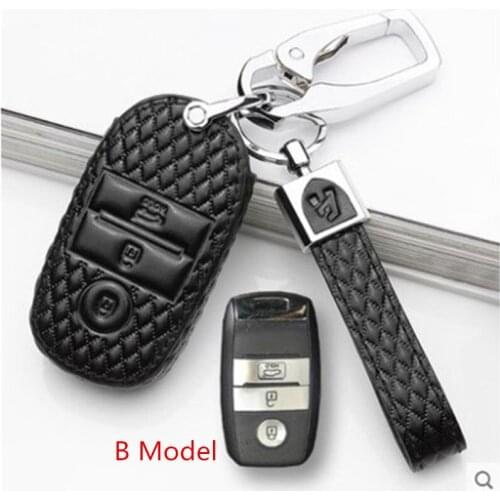 Genuine Leather Car Key Case Cover For Kia KX3/KX5/K3S/RIO/Ceed/Cerato/Optima/K5/Sportage/Sorento/K2/Soul/K3 Car Styling