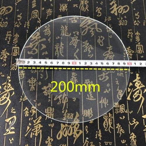 Diameter 200mm plano convex glass lens 6X lens focal length 900mm