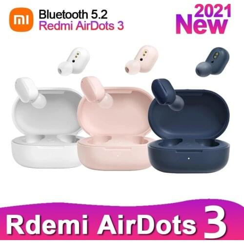 2021New Original Xiaomi Redmi AirDots 3 TWS Wireless Headset Xiaomi 5.2 Bluetooth CD-Level Audio AirDots Gaming Touch Headset
