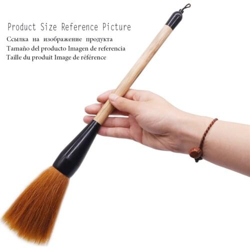 1 pcs Purple Woolen Writing Brush Profession Calligraphy Brushes Nib 100*65mm Painting Supplies Calligraphy Brushes length 38cm