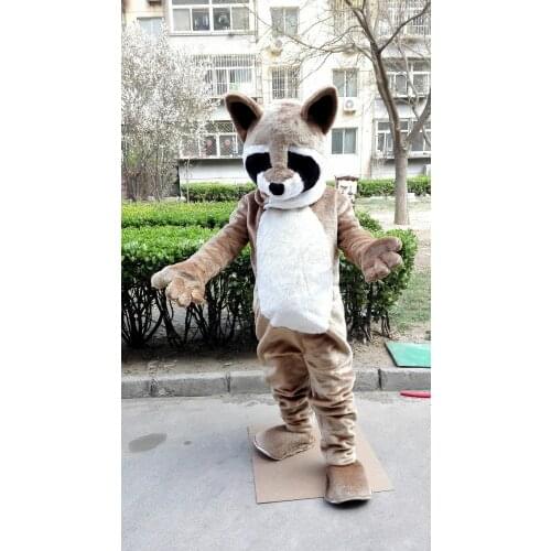 Raccoon Mascot Costume Suit Cosplay Party Game Dress Outfit Halloween Adult fursuit
