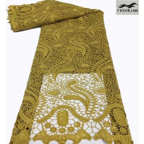 Madison Sequins African Cord Milk Silk Lace Fabric 2021 High Quality Lace Nigerian Guipure Lace Fabric For Wedding Party Sewing