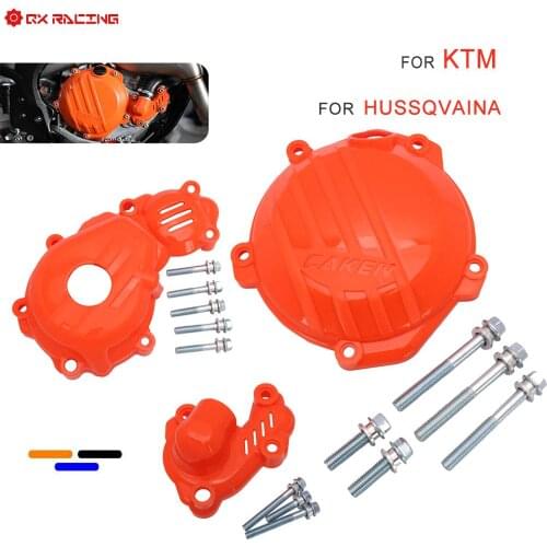 Motorcycle Magneto Engine Covers Clutch Cover Water Pump Guard Set For KTM SXF EXCF XCF 250 350 Husqvarna FC FX 2016-2020 2021