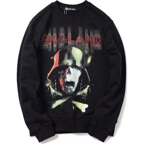 2020 New Arrival Hot Hoodies Men Loose Cotton With Street Joker Long-sleeved Fleece Full Print O-neck None Hip Hop Sweatshirt