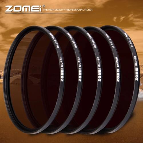 Zomei Infrared IR Filter 680nm 720nm 760nm 850nm 950nm X-RAY Infrared filter for SLR DSLR Camera Lens Nikon Canon Sony