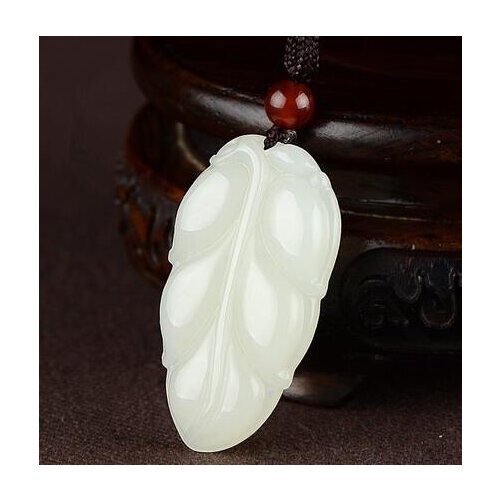 Natural koraliki Hetian Jade Leaf Pendant Gold Branch Jade Leaf Pendant Male and Female pendentifs