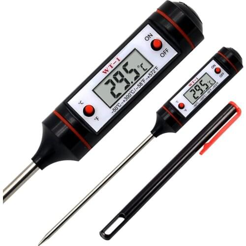Professional Digital Kitchen Thermometer Barbecue Water Oil Cooking Meat Food Thermometers 304 Stainless Steel Probe Tools