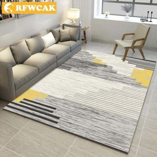 RFWCAK Modern Living Room Baby Crawl Land Pad Tea Table Bedroom Kitchen Carpet Rug Hallway Floor Mat Door Mat Tapete Doormat