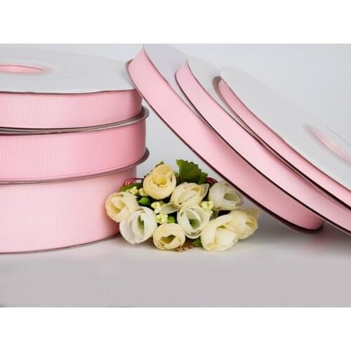 Pink Color 5Yards Pick Size 7mm/10mm/15mm/20mm/25mm/38mm Grosgrain Ribbons For Wedding Party Decoration&DIY Gift Wrapping