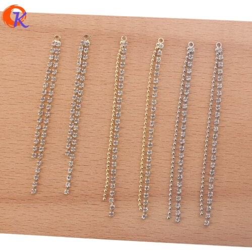 Cordial Design 100Pcs Jewelry Accessories/DIY Parts/Hand Made/Rhinestone Claw Chain/Earrings Making/Jewelry Findings Component